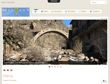 Tablet Screenshot of hotelmarxant.com